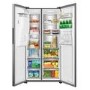 TCL 591 Litre Side by Side American Fridge Freezer - Stainless Steel