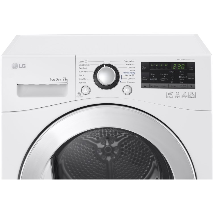 LG RC7055AH2M 7kg Freestanding Heat Pump Tumble Dryer - White