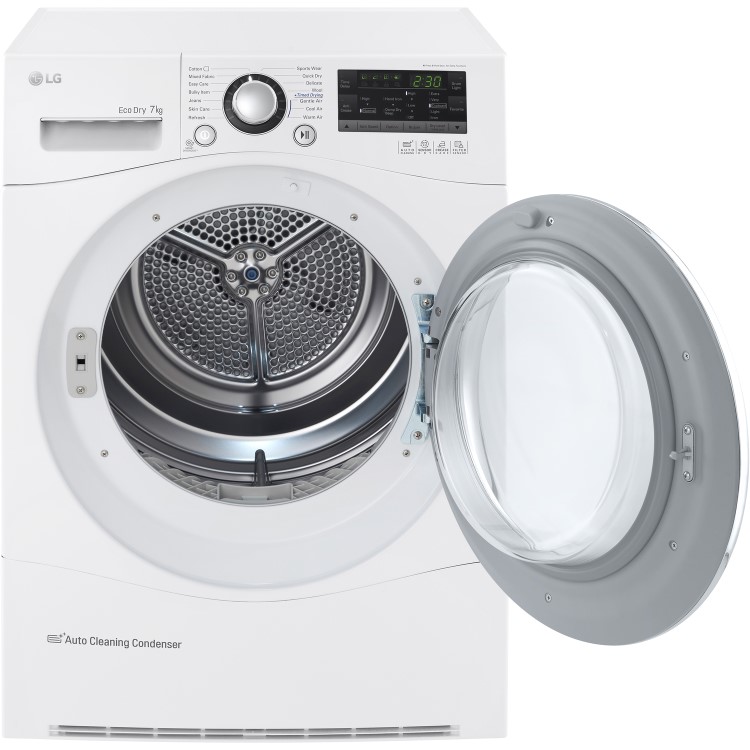 LG RC7055AH2M 7kg Freestanding Heat Pump Tumble Dryer - White