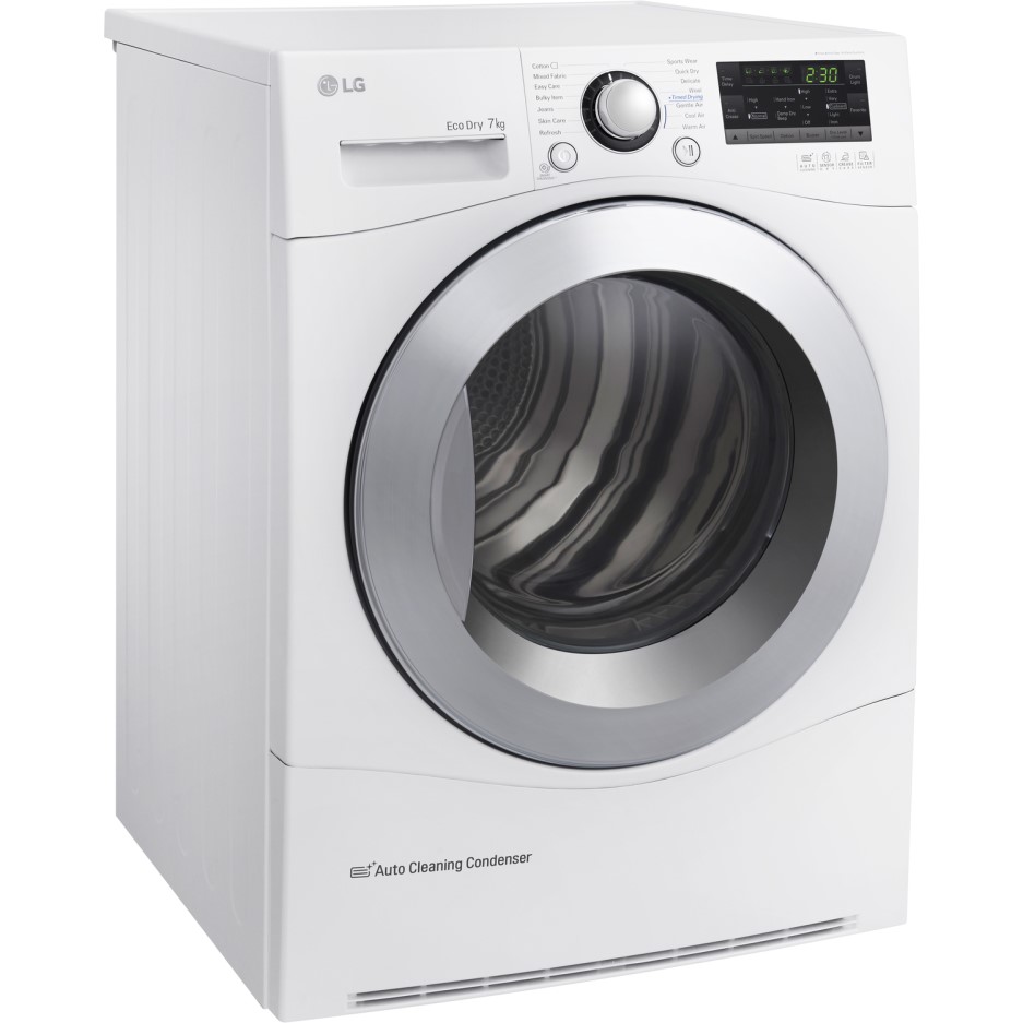LG RC7055AH2M 7kg Freestanding Heat Pump Tumble Dryer White