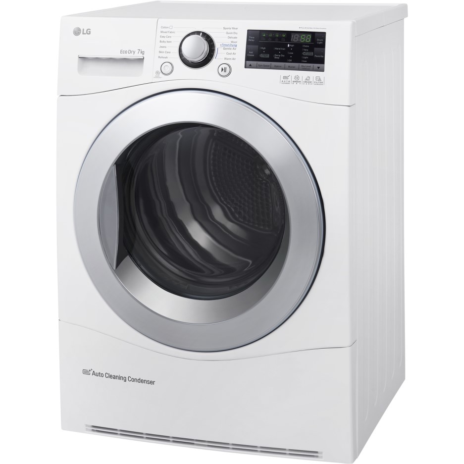 LG RC7055AH2M 7kg Freestanding Heat Pump Tumble Dryer White