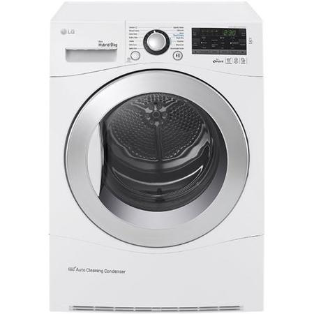 GRADE A1 - LG RC9055AP2F 9kg Eco Hybrid Heat Pump Condenser Tumble Dryer White