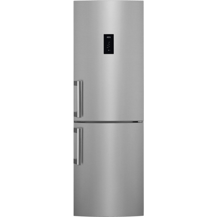 AEG RCB53724VX Frost Free Freestanding Fridge Freezer - Silver + Antifingerprint Stainless Steel Doors