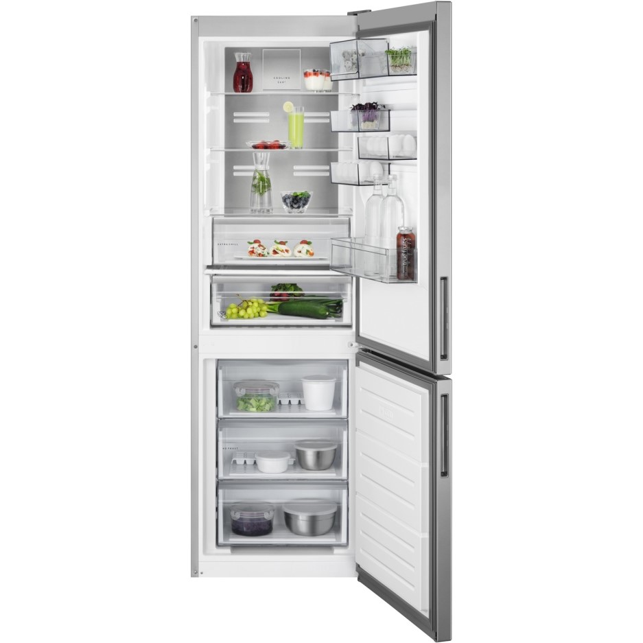AEG 324 Litre 60/40 Freestanding Fridge Freezer Silver RCB732E5MX