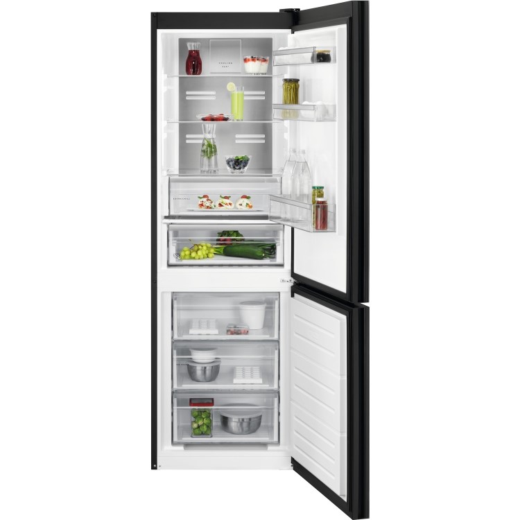 AEG 188 Litre 60/40 Freestanding Fridge Freezer - Black