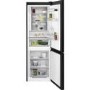 AEG 7000-Series 331 Litre 60/40 Freestanding Fridge Freezer - Black & Matt Glass