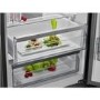 GRADE A2 - AEG RCB636E4MX CustomFlex TwinTech Freestanding Fridge Freezer - Grey With Antifingerprint Stainless Steel Doors
