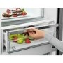 GRADE A2 - AEG RCB636E4MX CustomFlex TwinTech Freestanding Fridge Freezer - Grey With Antifingerprint Stainless Steel Doors