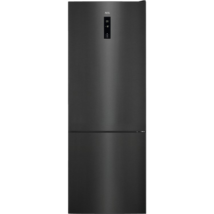 AEG RCB73423TY 186x60cm 324L Freestanding Fridge Freezer - Dark Grey & Black Stainless Steel