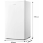 Refurbished Comfee RCD132WH1-E Freestanding 93 Litre Undercounter Fridge
