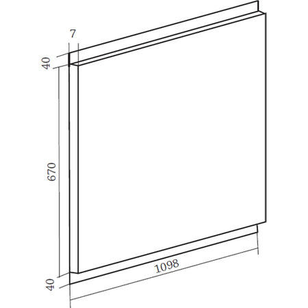Rangemaster 72610 - 1092mm Wide Splashback - Granite Visual