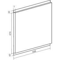 Rangemaster 892mm wide Rainfall Glass Splashback
