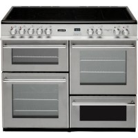 Leisure RCM10CRS Cuisinemaster Ceramic 100cm Electric Range Cooker in Silver - With FREE Swan Warming Tray Worth 49.99GBP