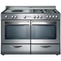 Rosieres RCP12IN Bocuse 120cm Dual Fuel Range Cooker - Stainless Steel