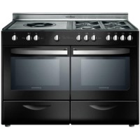 Rosieres RCP12PN Bocuse 120cm Dual Fuel Range Cooker Rustique Black