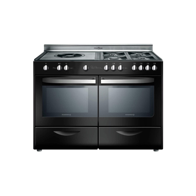 Rosieres RCP12PN Bocuse 120cm Dual Fuel Range Cooker Rustique Black