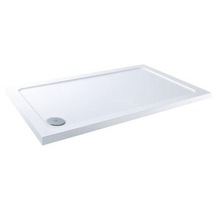 Claristone White Shower Tray & Corner Waste - 1200 x 800mm