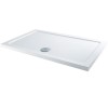 Claristone White Shower Tray &amp; Waste - 1400 x 900mm