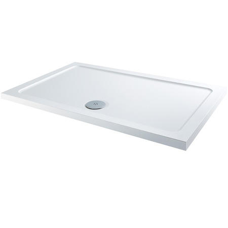 Claristone White Shower Tray & Waste - 1400 x 900mm