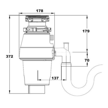 Reginox Waste Disposal Unit - 0.55HP