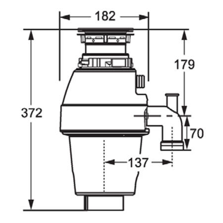 Reginox RD-60 0.55 Horsepower Waste Disposal Unit