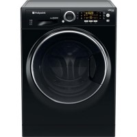 GRADE A1 - Hotpoint RD966JKD 9kg Wash 6kg Dry Freestanding Washer Dryer Black