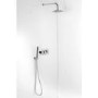 Round Outlet Elbow With Hose & Handset