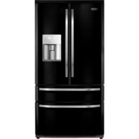 Rangemaster 10815 DXD15 American Fridge Freezer With Water Dispenser Black