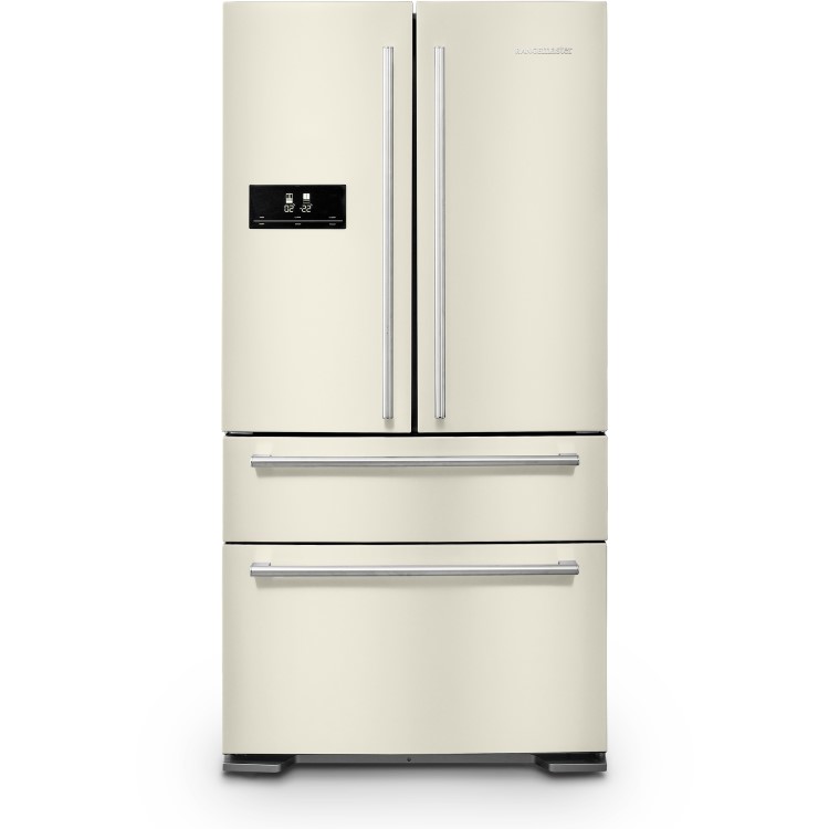GRADE A2 - Rangemaster RDXD18IVC DxD American Style Fridge Freezer - Ivory