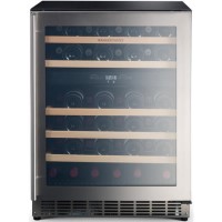 Rangemaster 46 Bottle Capaciy Wide Dual Zone Wine Cooler - Stainless Steel