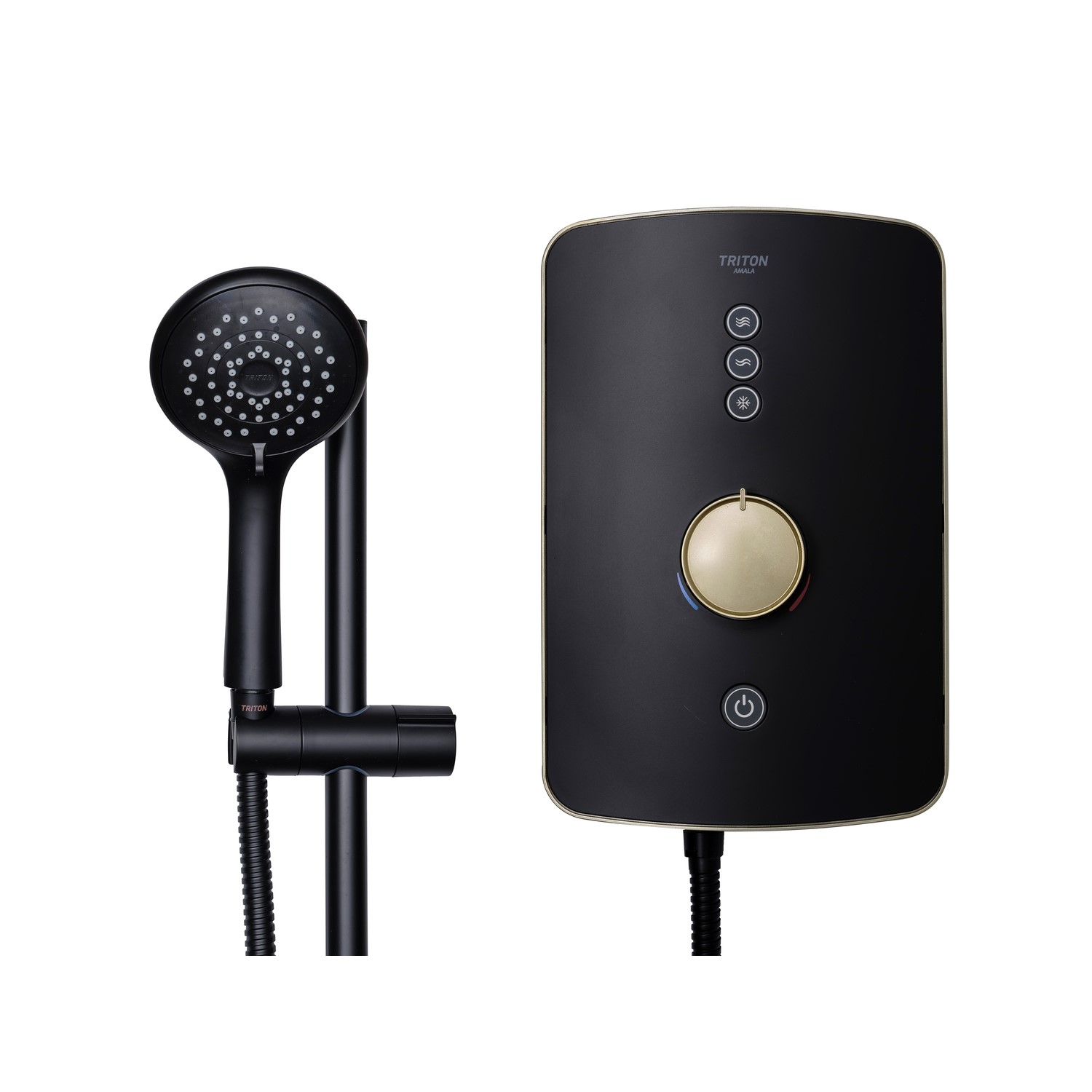 9.5kW Triton Amala Metallic Black Electric Shower