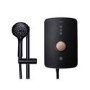 Triton Amala Metallic 9.5kW Black Electric Shower with Brushed Copper Push Button