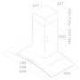 Elica REEF-90 Reef 90cm Cooker Hood With Curved Glass Canopy - Stainless Steel