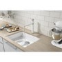 GRADE A2 - Taylor & Moore REGALWHITE Regal White Single Lever Steel Monobloc Tap