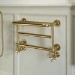 Brass Traditional Heated Towel Shelf Radiator 350 x 550mm- Regent