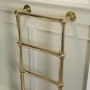 Brass Vertical Traditional Towel Rail Radiator 1200 x 479mm - Regent