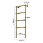 ONLY OPENED - Brass Vertical Traditional Towel Rail Radiator 1200 x 479mm - Regent