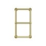 Brass Vertical Traditional Towel Radiator 700 x 400mm - Regent