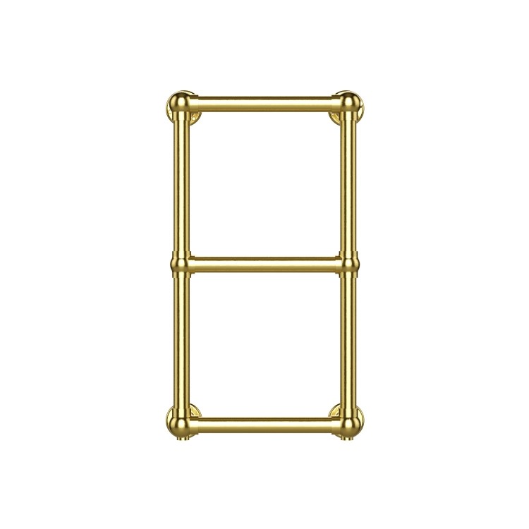 Brass Vertical Traditional Towel Radiator 700 x 400mm - Regent