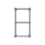 Chrome Vertical Traditional Towel Radiator 700 x 400mm - Regent