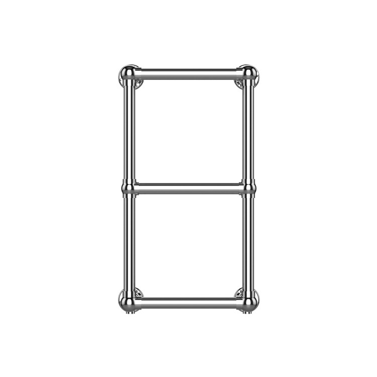 Chrome Vertical Traditional Towel Radiator 700 x 400mm - Regent