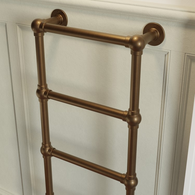 Bronze Vertical Traditional Towel Radiator 1200 x 479mm – Regent