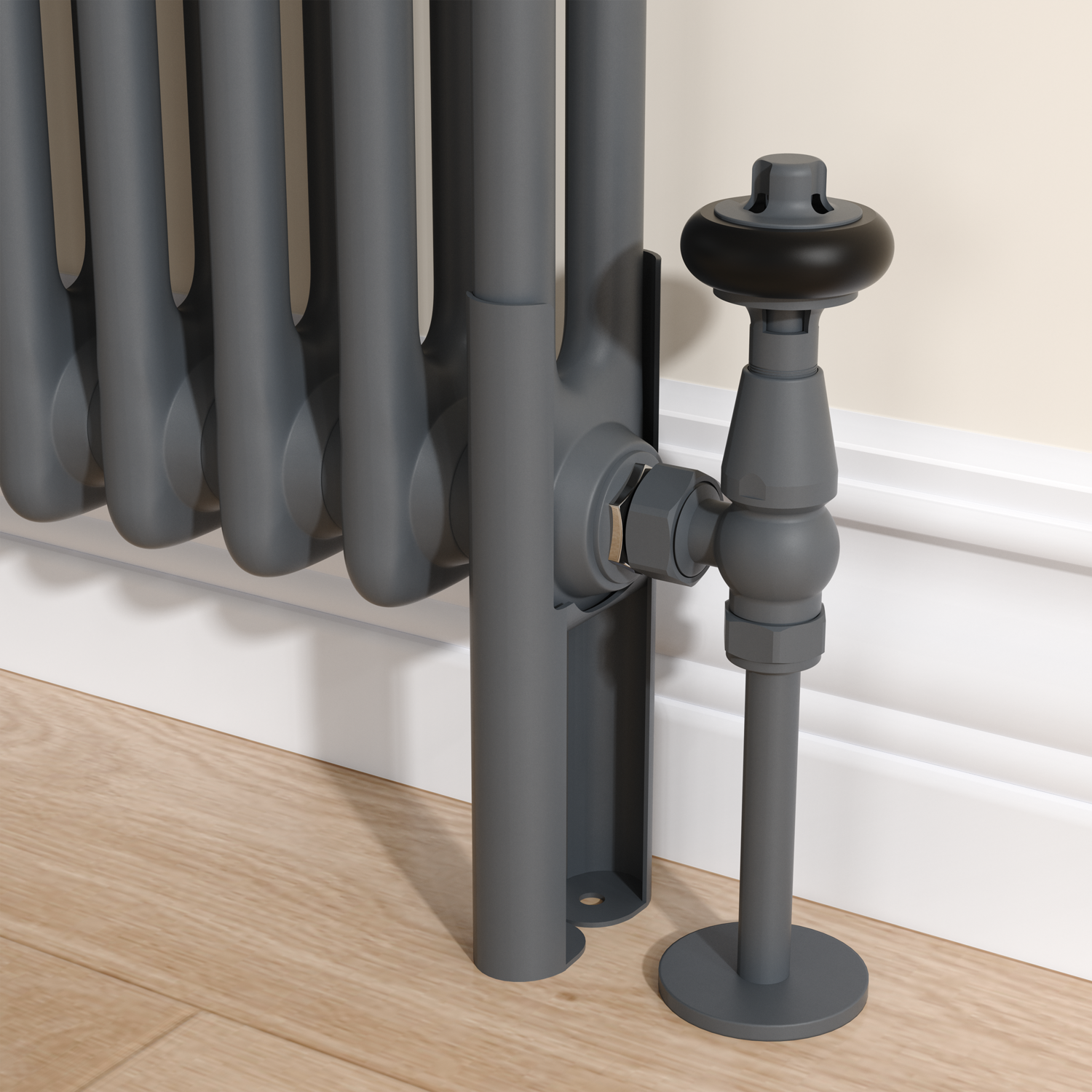 Reggio  Two Column Traditional Radiator Feet REGGIOFEET2DG