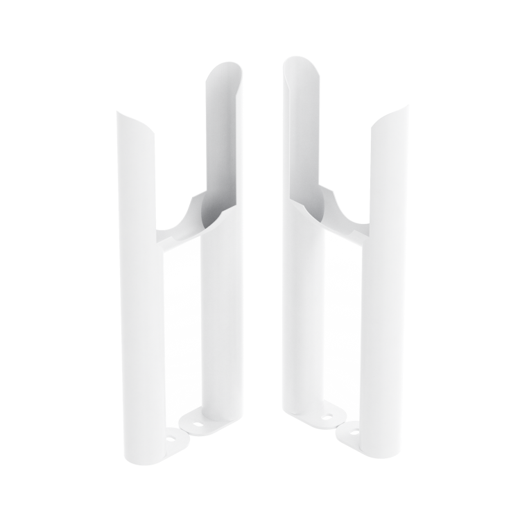 Refurbished Reggio White Three Column Traditional Radiator Feet