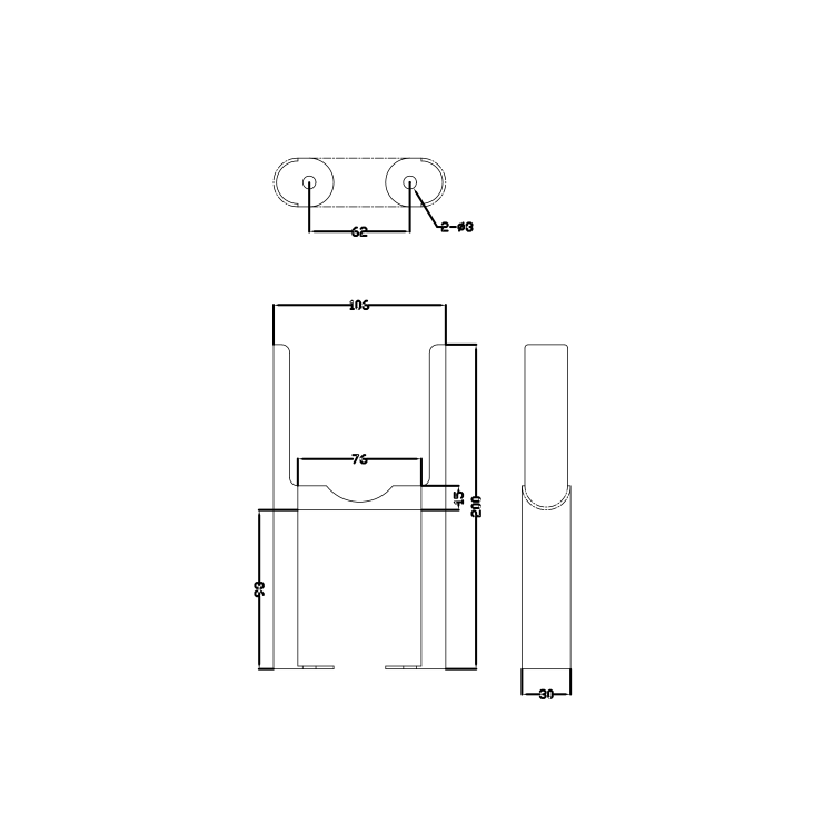 Refurbished Reggio White Three Column Traditional Radiator Feet