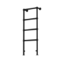 ALMOST PERFECT - Black Vertical Traditional Towel Rail Radiator 1200 x 479mm - Regent