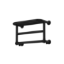 Black Traditional Heated Towel Shelf Radiator 350 x 550mm- Regent