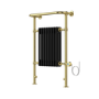 Black and Brass Electric Traditional Column Radiator with Towel Rail 952 x 659mm - Regent