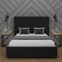 Black Cone Wall Light with Brass Finish - Rome