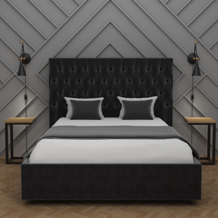 Black Cone Wall Light with Brass Finish - Rome